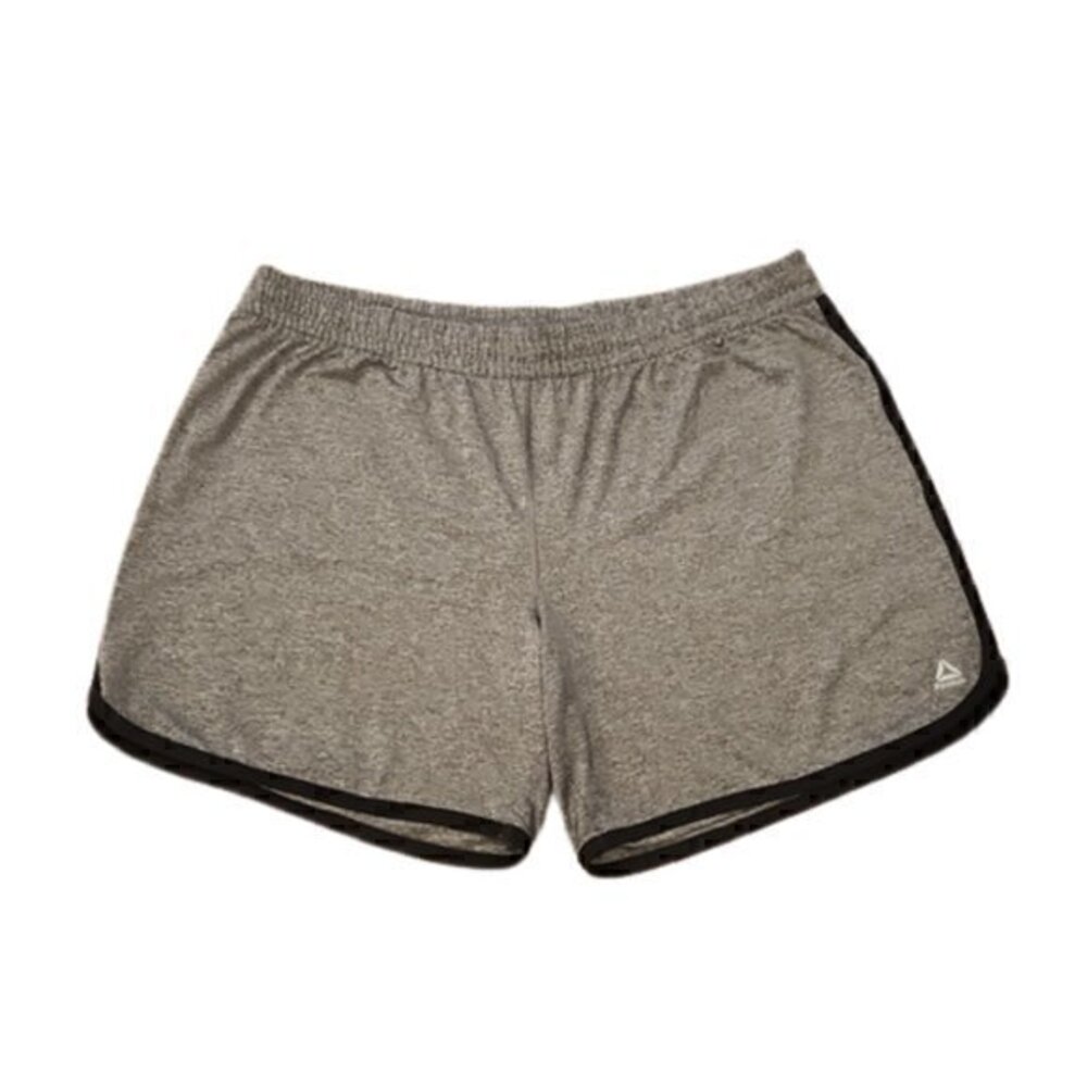 [Reebok] Gray and Black Drawstring Workout Shorts - Size XL